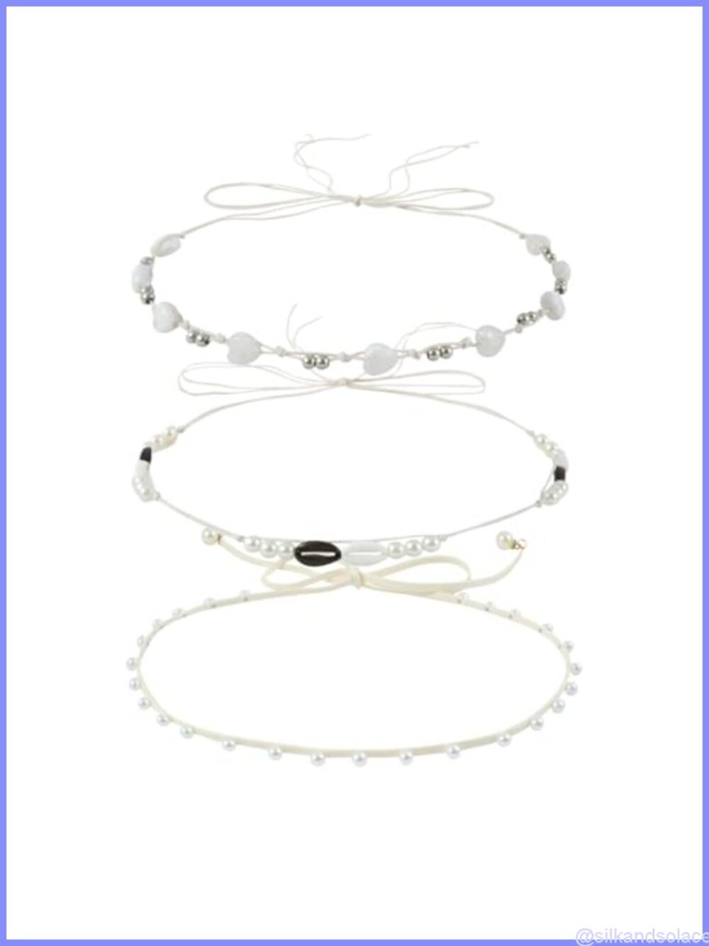 Pearl Beaded Cowboy Hat Band Adjustable Western Hat Strap